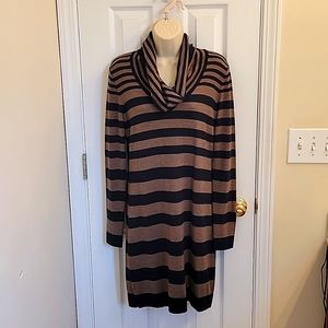 Loft Long Sleeve Cowl Neck Dress